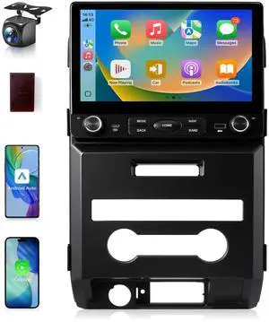 Car Stereo for Ford F150 2009 to 2012, 10.2 Inch Car Radio Upgrade for F-150 2010 2011 Manual A/C, Android 13 Touch Screen CarPlay/Android Auto Radio with Backup Camera/FM/SWC/DPS (2+32G) Car Stereo for Ford F150 2009 to 2012, 10.2 Inch Car Radio Upgrade for F-150 2010 2011 Manual A/C, Android 13 Touch Screen CarPlay/Android Auto Radio with Backup Camera/FM/SWC/DPS (2+32G)