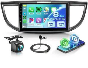 Android 8Core 6G+128G Car Stereo Radio for Honda CRV 2012 2013 2014 2015 2016, Wireless Carplay Android Auto, 5G WiFi+GPS, HiFi Music & DSP, 9 inch Touchscreen Radio for CRV, Backup Camera SWC Android 8Core 6G+128G Car Stereo Radio for Honda CRV 2012 2013 2014 2015 2016, Wireless Carplay Android Auto, 5G WiFi+GPS, HiFi Music & DSP, 9 inch Touchscreen Radio for CRV, Backup Camera SWC