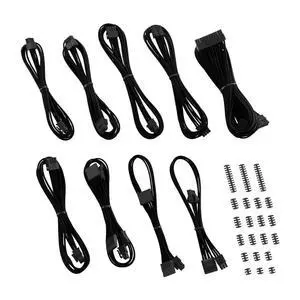 E-Series Classic ModFlex Sleeved Cable Kit for EVGA G/G+ / P/P+ / T (Black) E-Series Classic ModFlex Sleeved Cable Kit for EVGA G/G+ / P/P+ / T (Black)