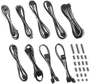 E-Series Classic ModFlex Sleeved Cable Kit for EVGA G/G+ / P/P+ / T (Black + White) E-Series Classic ModFlex Sleeved Cable Kit for EVGA G/G+ / P/P+ / T (Black + White)