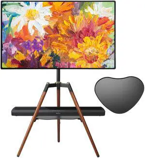 Universal Tripod Easel TV Stand for 32-65 inch LED LCD Screen Flat Curved Screen, Height Adjustable Studio TV Display Stand with 140° Swivel for Bedroom, Living Room, Corner TV Stand Universal Tripod Easel TV Stand for 32-65 inch LED LCD Screen Flat Curved Screen, Height Adjustable Studio TV Display Stand with 140° Swivel for Bedroom, Living Room, Corner TV Stand