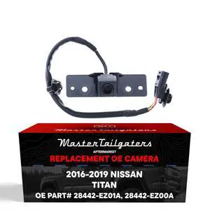 Replacement for Nissan Titan XD (2016-2019) Backup Camera OE Part # 28442-EZ01A, 28442-EZ00A Replacement for Nissan Titan XD (2016-2019) Backup Camera OE Part # 28442-EZ01A, 28442-EZ00A