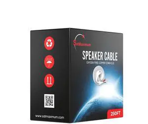 16/4 250FT Speaker Cable Oxygen Free Copper, CL3 CMR in-Wall Rated, White Jacket, OFC Strands Compatible with Home Theater, Low Voltage 16/4 250FT Speaker Cable Oxygen Free Copper, CL3 CMR in-Wall Rated, White Jacket, OFC Strands Compatible with Home Theater, Low Voltage