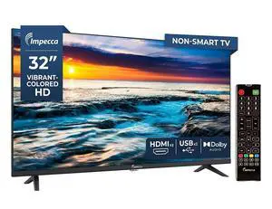 32 LED TV Flat Screen None-Smart, HD HDMI & USB Ports Full Function Remote Control Built-in Stereo Speakers Wall Mountable Frameless Design 32 LED TV Flat Screen None-Smart, HD HDMI & USB Ports Full Function Remote Control Built-in Stereo Speakers Wall Mountable Frameless Design