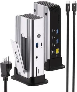 Thunderbolt 5 Docking Station (80/120Gbps), Build in NVMe SSD Slot, 180W Power Delivery, Up to Dual 6K@60Hz for Mac, Dual 8K120Hz for Windows,3X Thunderbolt 5 Ports, Laptop Docking Station Thunderbolt 5 Docking Station (80/120Gbps), Build in NVMe SSD Slot, 180W Power Delivery, Up to Dual 6K@60Hz for Mac, Dual 8K120Hz for Windows,3X Thunderbolt 5 Ports, Laptop Docking Station