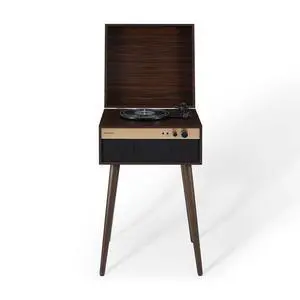 CR6236A-WA Jasper Record Player, Walnut | 3-Speed Turntable, Bluetooth In / Out, Built-in Full-Range Stereo Speakers, Aux Input CR6236A-WA Jasper Record Player, Walnut | 3-Speed Turntable, Bluetooth In / Out, Built-in Full-Range Stereo Speakers, Aux Input