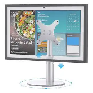 Riser Stand for Echo Show 21, Show 15 1st/2nd Gen, Swivel and Tilt | Adjustable Height Stand with Non-slip Base, Sturdy Aluminum Table Holder for Kitchen, Easy Screw Assembly Riser Stand for Echo Show 21, Show 15 1st/2nd Gen, Swivel and Tilt | Adjustable Height Stand with Non-slip Base, Sturdy Aluminum Table Holder for Kitchen, Easy Screw Assembly