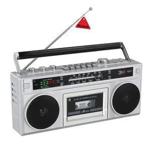 Cassette Tape Player Boombox with Bluetooth and AM/FM/SW Radios | Retro Portable Boom Box, Stereo Speakers, Tape Recorder & USB MP3 Converter, Built-in MIC, DC/AC Powered Cassette Tape Player Boombox with Bluetooth and AM/FM/SW Radios | Retro Portable Boom Box, Stereo Speakers, Tape Recorder & USB MP3 Converter, Built-in MIC, DC/AC Powered