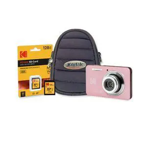 PixPro FZ55 Friendly Zoom Pastel Digital Camera Bundle | High-Speed 128GB SD Card, 16MP Full HD, Small Pouch Case, (3 items) PixPro FZ55 Friendly Zoom Pastel Digital Camera Bundle | High-Speed 128GB SD Card, 16MP Full HD, Small Pouch Case, (3 items)