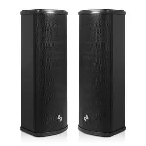 Pair of 70V/100V Dual 5" Weather-Resistant Column Array Passive Speakers, with IP55-rated Aluminum Enclosure, for Home & Commercial Installations, Indoor & Outdoor, Black(TARVOS-CL25B-PAIR) Pair of 70V/100V Dual 5" Weather-Resistant Column Array Passive Speakers, with IP55-rated Aluminum Enclosure, for Home & Commercial Installations, Indoor & Outdoor, Black(TARVOS-CL25B-PAIR)