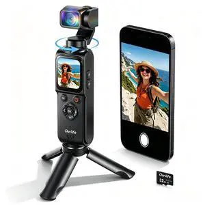 4K Vlogging Camera with Face/Object Tracking 32GB | 330° Rotation Lens Handheld Camcorder,Pocket Cam with Audio/Video Recording,Fast Focusing,Digital Camera for Photography 4K Vlogging Camera with Face/Object Tracking 32GB | 330° Rotation Lens Handheld Camcorder,Pocket Cam with Audio/Video Recording,Fast Focusing,Digital Camera for Photography