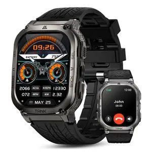 Smart Watch - Rugged Outdoor Fitness Watch, 170+ Sports Modes, 5 ATM & IP69K, 15 Days Battery, Answer/Make Call, 2" AMOLED Display, Health Monitor, Compatible for iOS & Android Smart Watch - Rugged Outdoor Fitness Watch, 170+ Sports Modes, 5 ATM & IP69K, 15 Days Battery, Answer/Make Call, 2" AMOLED Display, Health Monitor, Compatible for iOS & Android