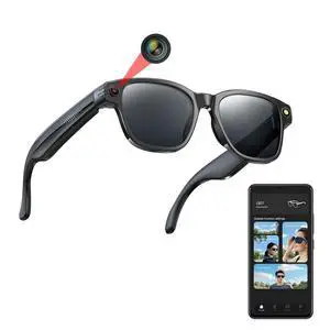 AI Smart Glasses with Camera, 1080P HD Video Recording, Hands-Free Video & Photo Recording, Real-Time Translation, Bluetooth Open-Ear Audio, Smart Glasses for Travel, Meetings & Vlogging AI Smart Glasses with Camera, 1080P HD Video Recording, Hands-Free Video & Photo Recording, Real-Time Translation, Bluetooth Open-Ear Audio, Smart Glasses for Travel, Meetings & Vlogging