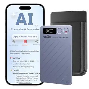 AI Voice Recorder w/Case, AI Note Taker & App Control, AI Transcription and Summary, Noise Cancellation, 152 Languages, 64GB Digital Audio Recorder for Meetings, Lectures & Calls AI Voice Recorder w/Case, AI Note Taker & App Control, AI Transcription and Summary, Noise Cancellation, 152 Languages, 64GB Digital Audio Recorder for Meetings, Lectures & Calls
