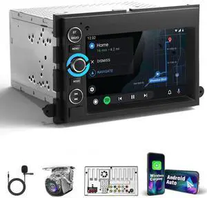 Car Stereo for Ford F150/F250/F350 Radio Upgrade 2004-2016, 7 inch Touch Screen Car Stereo with Wireless & Wired CarPlay Andriod Auto, Bluetooth 5.1, SWC, HD Backup Camera (Knob-Style) Car Stereo for Ford F150/F250/F350 Radio Upgrade 2004-2016, 7 inch Touch Screen Car Stereo with Wireless & Wired CarPlay Andriod Auto, Bluetooth 5.1, SWC, HD Backup Camera (Knob-Style)