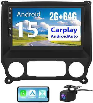 Car Radio for Chevrolet Chevy Silverado Sierra 2014 2015 2016 2017 2018, 10.1 Inch with CarPlay Android Auto, Bluetooth 5.0, GPS Navigation, DSP, FM, AM, Rear Camera Support Car Radio for Chevrolet Chevy Silverado Sierra 2014 2015 2016 2017 2018, 10.1 Inch with CarPlay Android Auto, Bluetooth 5.0, GPS Navigation, DSP, FM, AM, Rear Camera Support