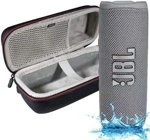Flip 6 - Waterproof Portable Bluetooth Speaker, Powerful Sound and deep bass, IPX7 Waterproof, 12 Hours of Playtime with Megen Hardshell Case - Gray Flip 6 - Waterproof Portable Bluetooth Speaker, Powerful Sound and deep bass, IPX7 Waterproof, 12 Hours of Playtime with Megen Hardshell Case - Gray