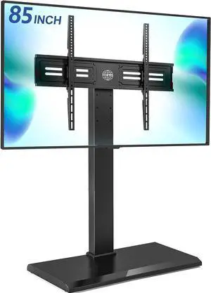 Iron Base Universal Floor TV Stand with Swivel Mount Space Saving for 50-85 Inch LED LCD Plasma Flat or Curved Screen TVs Height Adjustable Cable Management Iron Base Universal Floor TV Stand with Swivel Mount Space Saving for 50-85 Inch LED LCD Plasma Flat or Curved Screen TVs Height Adjustable Cable Management