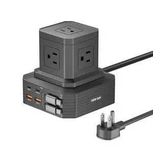 Charging Station (100W), 11-in-1 USB C Power Strip with Surge Protection, 6.6Ft Extension Cord, 4 USB C and 2 USB A Ports, 5 AC Outlets for Home Office Dorm Room Charging Station (100W), 11-in-1 USB C Power Strip with Surge Protection, 6.6Ft Extension Cord, 4 USB C and 2 USB A Ports, 5 AC Outlets for Home Office Dorm Room