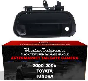 Black Textured Tailgate Handle with Backup Camera Replacement for Toyota Tundra (2000-2006) | IP68 Waterproof | Parking Grid Lines Available | Easy to Install Black Textured Tailgate Handle with Backup Camera Replacement for Toyota Tundra (2000-2006) | IP68 Waterproof | Parking Grid Lines Available | Easy to Install