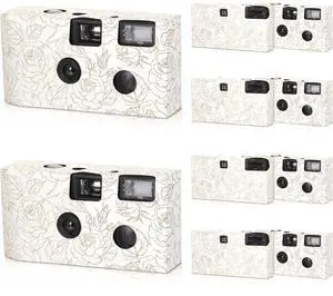10 Pack Disposable Camera Bulk for Wedding, 35mm Single Use Camera Bulk with Flash One Time for Gathering Wedding Travel(Gold Rose,Retro Color Film) 10 Pack Disposable Camera Bulk for Wedding, 35mm Single Use Camera Bulk with Flash One Time for Gathering Wedding Travel(Gold Rose,Retro Color Film)