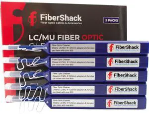 1.25mm LC Fiber Cleaner Pen - 5 Pack - LC Fiber Optic Cleaning Pen with Dual Action Connector Cleaner & Endface Cleaning Action. Includes Dust Caps 1.25mm LC Fiber Cleaner Pen - 5 Pack - LC Fiber Optic Cleaning Pen with Dual Action Connector Cleaner & Endface Cleaning Action. Includes Dust Caps