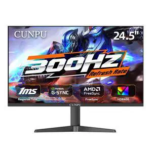 24.5 Inch 1080P 300Hz Premium Gaming Monitor for FPS Gamers, AMD FreeSync & NVIDIA G-SYNC Compatible, 1ms MPRT VA Panel, HDR400, 100% sRGB, VESA 100x100mm 24.5 Inch 1080P 300Hz Premium Gaming Monitor for FPS Gamers, AMD FreeSync & NVIDIA G-SYNC Compatible, 1ms MPRT VA Panel, HDR400, 100% sRGB, VESA 100x100mm