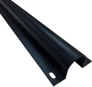 4" Plastic Flanged Wire Guard Cable Raceway - (2 x 58 Inch Sticks = 9.6 Feet) - Black 4" Plastic Flanged Wire Guard Cable Raceway - (2 x 58 Inch Sticks = 9.6 Feet) - Black