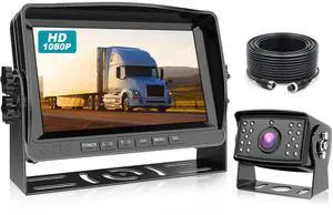 HD Backup Camera System Kit, 9" 1080P Reversing Monitor+IP69 Waterproof Rear View Camera, Sharp CCD Chip, 100% Not Wash Up, Truck/Semi Trailer/Box Truck/RV (DY901-Wired) HD Backup Camera System Kit, 9" 1080P Reversing Monitor+IP69 Waterproof Rear View Camera, Sharp CCD Chip, 100% Not Wash Up, Truck/Semi Trailer/Box Truck/RV (DY901-Wired)