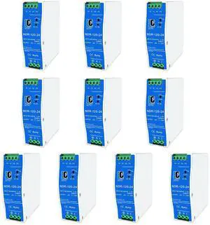 24Vdc Power Supply NDR 120W;Dual Output (Input:100-240VAC,Output:24VDC,50/60HZ) Power Supply Switch Switching Converter DC (24V 5A)(10pcs) 24Vdc Power Supply NDR 120W;Dual Output (Input:100-240VAC,Output:24VDC,50/60HZ) Power Supply Switch Switching Converter DC (24V 5A)(10pcs)