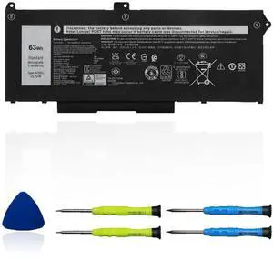 RJ40G 63Wh Laptop Battery Replacement for Dell Latitude 14 5420 Latitude 15 5520 Precision 15 3560 Series M033W P137G P104F P104F001 P104F002 075X16 1K2CF WY9DX 0WK3F1 0M3KCN 15.2V 3941mAh RJ40G 63Wh Laptop Battery Replacement for Dell Latitude 14 5420 Latitude 15 5520 Precision 15 3560 Series M033W P137G P104F P104F001 P104F002 075X16 1K2CF WY9DX 0WK3F1 0M3KCN 15.2V 3941mAh