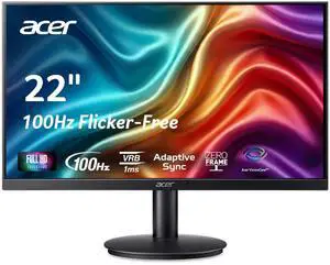 KB220Q H2bi 21.5" Full HD (1920 x 1080) Zero-Frame Home Office Monitor | Adaptive-Sync Support (FreeSync Compatible) | Up to 100Hz Refresh | 1ms (VRB) | sRGB 99% | Tilt | HDMI & VGA Ports KB220Q H2bi 21.5" Full HD (1920 x 1080) Zero-Frame Home Office Monitor | Adaptive-Sync Support (FreeSync Compatible) | Up to 100Hz Refresh | 1ms (VRB) | sRGB 99% | Tilt | HDMI & VGA Ports