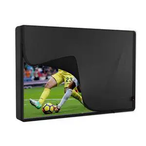 Outdoor TV Cover 86 to 90 inch Waterproof, Cover Size 82" W x 50" H, Weatherproof, with Zipper for Outside Flat Screen 86 to 90 inch TV, Black, 600D Thick Fabric Protector Outdoor TV Cover 86 to 90 inch Waterproof, Cover Size 82" W x 50" H, Weatherproof, with Zipper for Outside Flat Screen 86 to 90 inch TV, Black, 600D Thick Fabric Protector