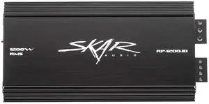 RP-1200.1D Monoblock Class D MOSFET Amplifier with Remote Subwoofer Level Control, 1200W RP-1200.1D Monoblock Class D MOSFET Amplifier with Remote Subwoofer Level Control, 1200W