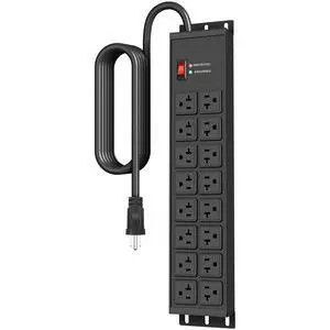 Heavy Duty 20 Amp Power Strip 4800J, 16 Outlets 12 Gauge Garage Industrial Surge Protector, High Amp 5-15P Adapter Shop 6-20R T-Slot Metal Outlet, 10 FT Extension Cord Commercial for Appliance Heavy Duty 20 Amp Power Strip 4800J, 16 Outlets 12 Gauge Garage Industrial Surge Protector, High Amp 5-15P Adapter Shop 6-20R T-Slot Metal Outlet, 10 FT Extension Cord Commercial for Appliance