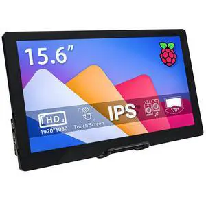 15.6 Inch Raspberry Pi Screen FHD 1920x1080 Touchscreen Monitor IPS Second Screen Display with Dual-Speakers for Raspberry Pi 5/4/3/2/ Win11/10/8/7 Jetson Nano 15.6 Inch Raspberry Pi Screen FHD 1920x1080 Touchscreen Monitor IPS Second Screen Display with Dual-Speakers for Raspberry Pi 5/4/3/2/ Win11/10/8/7 Jetson Nano