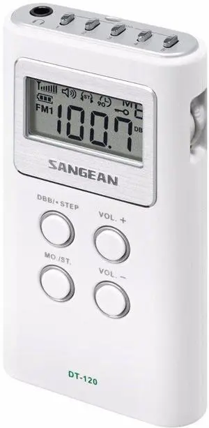 America, Inc. dt-120-white DT-120 AM/FM Stereo PLL Synthesized Pocket Receiver America, Inc. dt-120-white DT-120 AM/FM Stereo PLL Synthesized Pocket Receiver