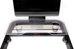 StepTray, Walking Desk Attachment Compatible with Peloton Tread Plus Only, Made in USA, Premium Acrylic Holder for Laptop, Tablet, Phone, Book, Peloton Treadmill Accessories, Clear StepTray, Walking Desk Attachment Compatible with Peloton Tread Plus Only, Made in USA, Premium Acrylic Holder for Laptop, Tablet, Phone, Book, Peloton Treadmill Accessories, Clear