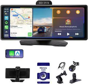 10.26 Inch Wireless CarPlay & Android Auto Car Display with 1080P Dash Cam & Backup Camera All-in-One Smart Car Stereo Free 64GB SD Card 10.26 Inch Wireless CarPlay & Android Auto Car Display with 1080P Dash Cam & Backup Camera All-in-One Smart Car Stereo Free 64GB SD Card