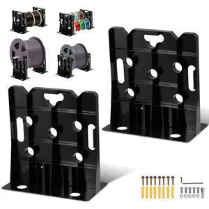Heavy Duty Wire Dispenser Rack & Workstation, 400 LB Capacity Steel Cable Spool Holder, Tool-Free Setup for 34" Reels, Converts to Sawhorse, Shelf & Seat Heavy Duty Wire Dispenser Rack & Workstation, 400 LB Capacity Steel Cable Spool Holder, Tool-Free Setup for 34" Reels, Converts to Sawhorse, Shelf & Seat