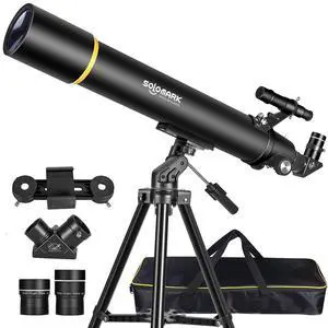 Telescopes for Adults Astronomy, 80mm Aperture 900mm Professional Refractor Telescope for Kids & Beginners, Compact and Portable Travel Telescopio with Carrying Bag Telescopes for Adults Astronomy, 80mm Aperture 900mm Professional Refractor Telescope for Kids & Beginners, Compact and Portable Travel Telescopio with Carrying Bag