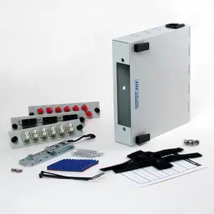 Fiber Optic Patch Panel - DIN Rail or Wall Mount with ST, SC, and LC Multimode Adapter Plates Fiber Optic Patch Panel - DIN Rail or Wall Mount with ST, SC, and LC Multimode Adapter Plates