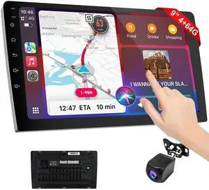 9 Inch Wireless Carplay Screen for Car,Double Din Car Audio Receivers with Voice Control,HD Portable Car Stereo Touch Screen with Backup Camera 9 Inch Wireless Carplay Screen for Car,Double Din Car Audio Receivers with Voice Control,HD Portable Car Stereo Touch Screen with Backup Camera