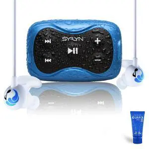 100% Waterproof SYRYN 2 Swimbuds Sport Bundle for Swimming with Music | 8 GB (2,000 Songs or 138 Hours of Audio) | Drag and Drop MP3, AAC, M4a, FLAC Using PC or Mac | No Spotify or Other Streaming 100% Waterproof SYRYN 2 Swimbuds Sport Bundle for Swimming with Music | 8 GB (2,000 Songs or 138 Hours of Audio) | Drag and Drop MP3, AAC, M4a, FLAC Using PC or Mac | No Spotify or Other Streaming