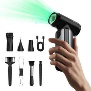EG evoger Electric Air Duster,180000RPM Super Power Handheld Cordless Air Duster 10000mAh 3-Gear Adjustable Dust Blower for Computer, Keyboard,Outdoor, House, Car EG evoger Electric Air Duster,180000RPM Super Power Handheld Cordless Air Duster 10000mAh 3-Gear Adjustable Dust Blower for Computer, Keyboard,Outdoor, House, Car