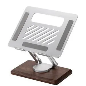 Laptop Stand for Desk, Laptop Riser with 360 Rotating Walnut Base, Adjustable Laptop Stand, Ergonomic Wooden Laptop Ventilated Stand for 10 to 17.3 Inches Notebook PC Computer Laptop Stand for Desk, Laptop Riser with 360 Rotating Walnut Base, Adjustable Laptop Stand, Ergonomic Wooden Laptop Ventilated Stand for 10 to 17.3 Inches Notebook PC Computer