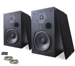 Koe B102 100 Watt Home Theater, Passive Bookshelf Speakers (Pair) Hi-Res Audio, Excellent Response, HiFi, Satellites, Includes SPL/Freq Graph, Wall-Mountable, Black Koe B102 100 Watt Home Theater, Passive Bookshelf Speakers (Pair) Hi-Res Audio, Excellent Response, HiFi, Satellites, Includes SPL/Freq Graph, Wall-Mountable, Black