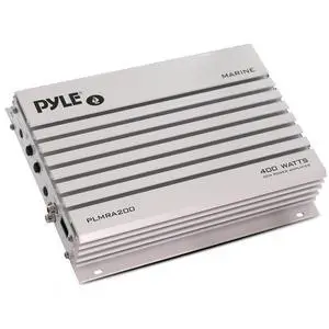 Hydra Marine Amplifier Upgraded Elite Series 400 Watt 2 Channel Bridgeable Audio Amplifier- Waterproof, Dual MOSFET Power Supply, GAIN Level Controls, RCA Stereo Input & LED Indicator - PLMRA200 Hydra Marine Amplifier Upgraded Elite Series 400 Watt 2 Channel Bridgeable Audio Amplifier- Waterproof, Dual MOSFET Power Supply, GAIN Level Controls, RCA Stereo Input & LED Indicator - PLMRA200