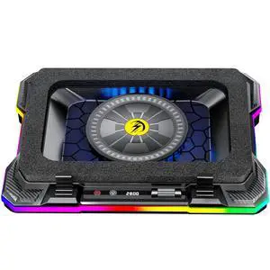 Gaming Laptop Cooler Cooling Pad, Ultra Cooling with 10°C-35°C Temperature Drop, RGB Turbo Fan Stand Base for 14-19 inch Computer Laptops Gaming Laptop Cooler Cooling Pad, Ultra Cooling with 10°C-35°C Temperature Drop, RGB Turbo Fan Stand Base for 14-19 inch Computer Laptops
