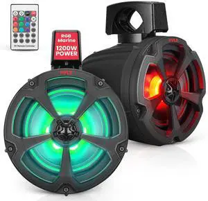6.5 Off-Road Speakers, 1200W Marine Grade Speakers with RGB Lights & Remote, Amplified Vehicle Speakers for ATV, UTV Sound System, 4x4, Jeep & Marine Watercraft, Bluetooth, Aux Input 6.5 Off-Road Speakers, 1200W Marine Grade Speakers with RGB Lights & Remote, Amplified Vehicle Speakers for ATV, UTV Sound System, 4x4, Jeep & Marine Watercraft, Bluetooth, Aux Input